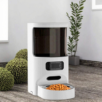 Distributeur automatique intelligent pour animaux de compagnie 2025, le plus vendu, télécommandé via application, alimenté par batterie, en plastique durable, étanche IPX7, pour chiens et chats