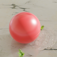 Conteneur d'emballage en forme de boule en acrylique 10g, pot cosmétique en plastique avec logo personnalisé