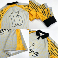 Maillots de football rétro personnalisés en gros à manches longues, design par sublimation, rayés, en polyester/coton, séchage rapide