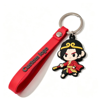 Porte-clés personnalisés en PVC souple PS 20Y, service de conception de logo, prix direct usine, breloques écologiques et durables