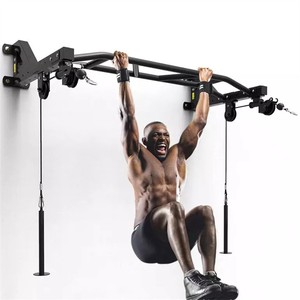 <span class=keywords><strong>Barra</strong></span> de dominadas montada en la pared, equipo de gimnasio en casa, bloque de cable de <span class=keywords><strong>polea</strong></span>, barras paralelas individuales - Product Image 5