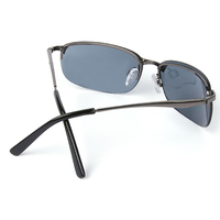 Lunettes de soleil super chaudes pour hommes UV400 dégradé nuances métal cadre noir PC matériel mode Style Protection solaire lentille personnalisable