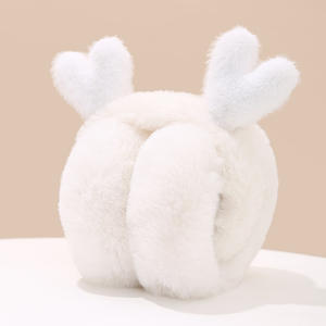 सुंदर कान त्योहारों के साथ भूमिदार फोल्डेबल विंडप्रूफ गर्म नकली कान समारोहों के साथ सुंदर कान के त्योहार उपहार लड़कियों महिलाओं को फजी प्रवाह - Product Image 4