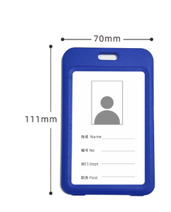 カスタムロゴプリントデザインビジネススクール活动プラスチックカラフルなセットカードホルダーストラップストラップ付きIdホルダー - Product Image 4