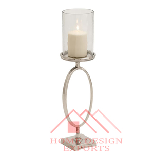 Portavelas moderno para centros de mesa Decoración Portavelas de cristal de latón antiguo Votivo para el hogar Hoteles y restaurantes - Product Image 3