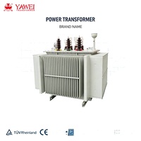 Transformateur de distribution triphasé immergé dans l'huile Yawei 10kV 11kV 13.8kV 22kV 33kV 50kVA 2500kVA 50Hz 60Hz