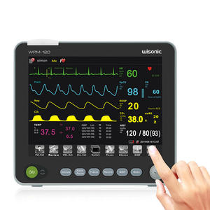 Moniteur multiparamètres portable Huasheng WPM-120 pour lit, multifonctionnel, ECG, fréquence cardiaque, pouls, surveillance des signes vitaux - Product Image 3
