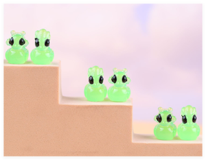 Figuras Decorativas 3D de <span class=keywords><strong>Cactus</strong></span> y Suculentas para Coche, Figuras Miniatura de Pato Alienígena de Dibujos Animados, Figuras Luminosas a Granel, Juego de Juguetes para Baño, Materiales de Arte - Product Image 4