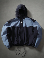 Veste bomber sportive légère en nylon ripstop 100 %, résistante à l'eau, respirante, avec fermeture éclair, pour homme, motif sur le devant