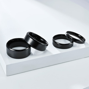 Unisex minimalist high-end glossy <b>titanium</b> steel <b>ring</b>, stylish and fashionable for both men and women, perfect for commuting and - Product Image 4