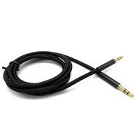 Câble audio TRS mâle-mâle 3,5 mm avec conducteur en cuivre tressé Swan pour utilisation en home cinéma, voiture et multimédia