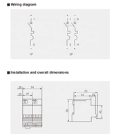 Interruptor Automático Miniatura (MCB) de CC de 2 Polos YIJIN/OEM Directo de Fábrica, 250V 440V, 63A-125A, Capacidad de Ruptura de 6kA, Tipo C para Carril DIN