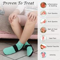 Chaussettes de compression froid-chaud pour les pieds, chaussettes en gel pour les douleurs et gonflements aux pieds, chaussettes de compression froide réglables pour la récupération des blessures