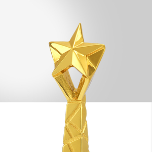 <span class=keywords><strong>Trofeos</strong></span> de Resina en Forma de Estrella con Logotipo y Nombre Personalizados de Fábrica JINZUN, <span class=keywords><strong>Trofeos</strong></span> de Resina para Ganadores y Logros, <span class=keywords><strong>Trofeos</strong></span> de Estrella Dorada - Product Image 5