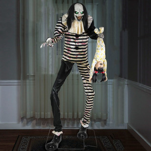 Divertido Joker Oscilante, Fantasma Oscilante, Payaso Eléctrico Grande <span class=keywords><strong>de</strong></span> Inducción, Decoración Brillante <span class=keywords><strong>de</strong></span> Halloween, Accesorios <span class=keywords><strong>de</strong></span> <span class=keywords><strong>Terror</strong></span>, Animatrónicos Animados - Product Image 1