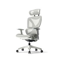 Chaise de bureau ergonomique, nouveau design, tissu haut de gamme, chaise de direction, accoudoirs 2D et 3D, style moderne, chaise en mesh pour patron/CEO, acier durable