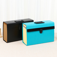 Boîte de classement accordéon extensible A4 à 19 poches avec poignée, logo personnalisé OEM, organiseur de documents en papier pour entreprise, bureau, école