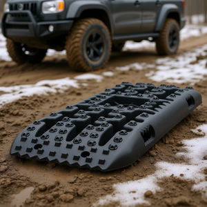 Tablas de Tracción Negras de PP para Lodo, Nieve y Arena, Rampas de Recuperación Todoterreno - Product Image 2