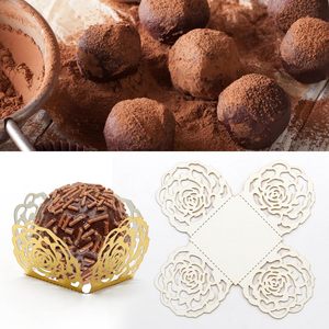 50 pièces de gobelets en papier pour truffes, doublures, gobelets en papier pour chocolat, emballage en papier pour chocolat, pour muffins, cupcakes, décoration de mariage et d'<span class=keywords><strong>anniversaire</strong></span> - Product Image 4