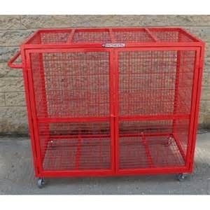 Contenedor de malla metálica para almacenamiento en almacén, jaula de almacenamiento con rueda - Product Image 6