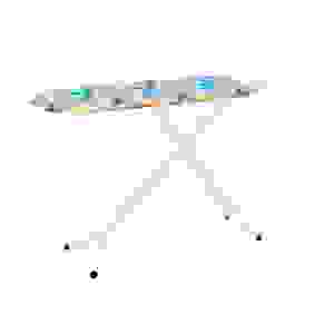 Tabla de planchar plegable de acero MILENYUM NEO S con altura ajustable, superficie de malla, estación de vapor, soporte para armario doméstico, tela plástica - Product Image 2