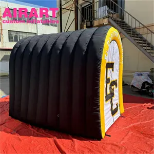 Outdoor decoration high quality inflatable helmet tunnel for racing