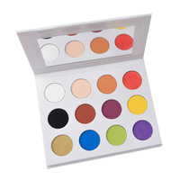 Palette de fard à paupières, étiquette personnalisée, Palette en carton à 9 trous, bricolage magnétique vide, poêles métalliques de 26mm, paquet de Palette fard à paupières