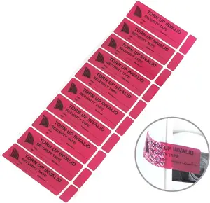 Warranty Void Protection Labels/Stickers with Unique Barcodes or Serial Numbers 100