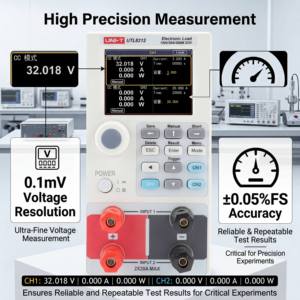 UNI-T UTL8211+ UTL8212+ เครื่องทดสอบโหลดอิเล็กทรอนิกส์แบบสองช่องสัญญาณความแม่นยำสูงขนาดกะทัดรัด ทดสอบกระแสไฟฟ้าของแหล่งจ่ายไฟ เครื่องทดสอบโหลดอิเล็กทรอนิกส์ - Product Image 4