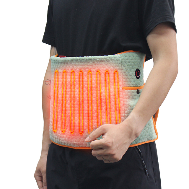 Adjustable Graphene Lumbar Belt with Heated Relief Feature Waist Massager Warming Pad for Comfort and Support for Waist Pain