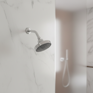 Cabezal de <span class=keywords><strong>Ducha</strong></span> <span class=keywords><strong>Fijo</strong></span> de Pared con Efecto Lluvia |   ABS |   Placa Cromada Pulida |   Experiencia de Spa de Lujo de 10 Pulgadas para Uso en Hoteles |   <span class=keywords><strong>Ducha</strong></span> - Product Image 5