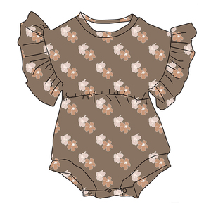 FANCY MONKEY - Suéter de Algodón 95% para Niña, Estampado Personalizado, Manga Larga, 230g, Estampado de Leopardo, Otoño, Cierre de Botones a Presión, Estilo Burbuja - Product Image 1