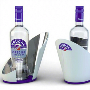 Présentoir à bouteilles en acrylique écologique Brugal Glorifier pour seau à glace - Product Image 1