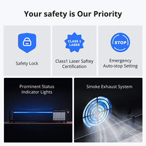 Atomstack bão 55W CO2 Laser Cutter kèm theo độ chính xác cao Máy tính để bàn CO2 Máy cắt laser laser Acrylic Máy cắt - Product Image 5