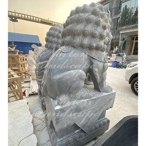 Personnalisé en plein air jardin ornement grand granit fu chiens sculpture marbre chinois <span class=keywords><strong>toto</strong></span> statues <span class=keywords><strong>de</strong></span> chien <span class=keywords><strong>de</strong></span> vente - Product Image 4