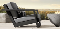 Sassanid OEM Ensemble de jardin et de patio extérieur Design italien Mobilier d'extérieur Reyes Chaise longue en aluminium