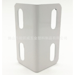 Petite attache d'angle à quatre trous en fer zingué estampé, accessoires pour meubles de lit souples - Product Image 1
