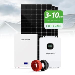 Complete Home <b>Off</b> <b>Grid</b> <b>Solar</b> System <b>Kit</b> 3KW 5KW 6KW 8KW 10KW Energy Storage System MPPT Lithium Battery Pure Sine - Product Image 1