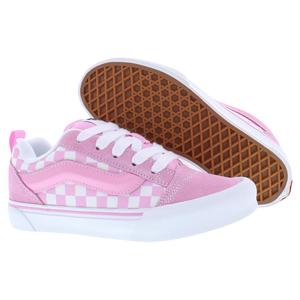 Vans Knu Skool Gs Chaussures pour filles Checkerboard Prism Pink True White Skateboarding - Product Image 4