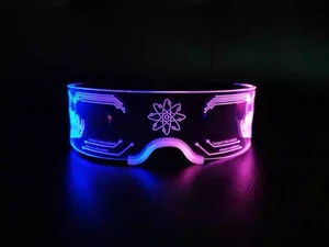 Gafas Luminosas LED de PVC Suave y Duradero con Pilas para <span class=keywords><strong>Halloween</strong></span>, Año Nuevo y Navidad, Precio de Fábrica, Gran Venta - Product Image 3