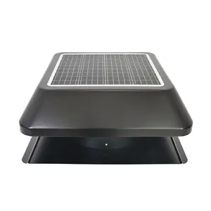 14 inch Attic Roof Ventilation Exhaust Fan with Solar Panel Industrial Roof Air Blower Fan Factory Air Cooler Ventilator
