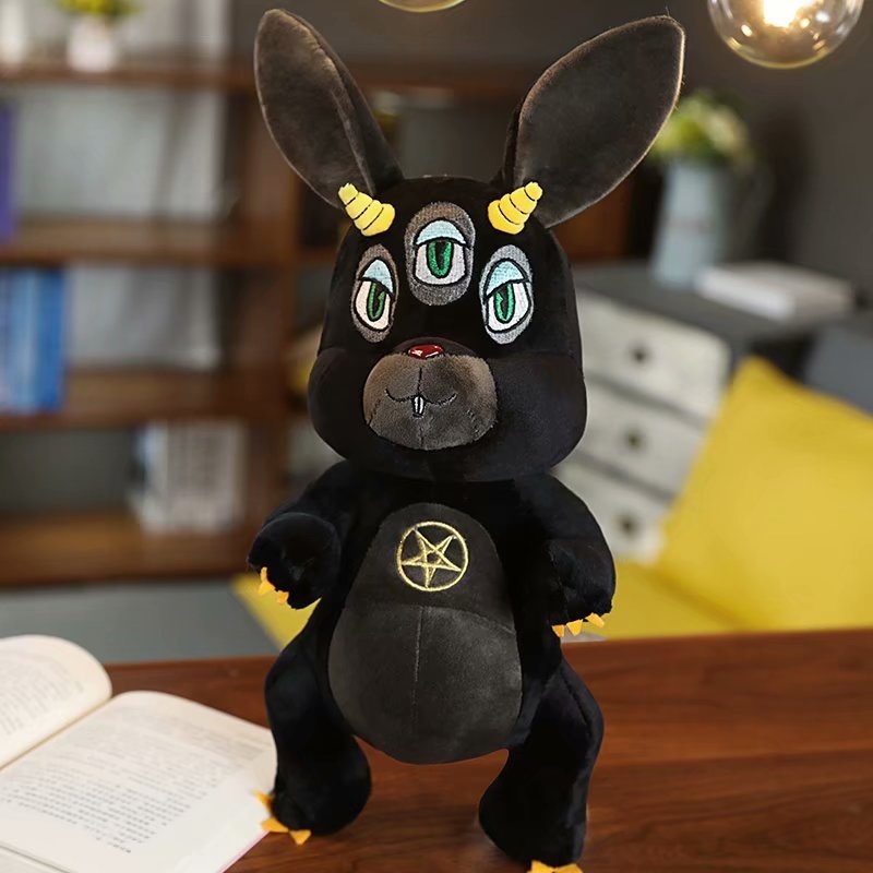 Lapin à trois yeux pentagramme