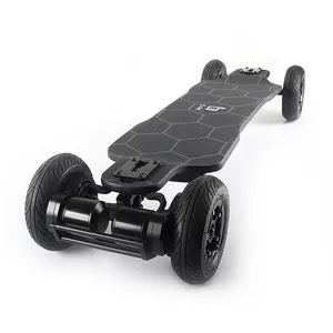 Schnelle Geschwindigkeit 42 km/h Elektrisches Skateboard Leistungs starker Riemen antrieb Motor 1500w * 2 E Skateboard Langstrecken-elektrisches Mountain board