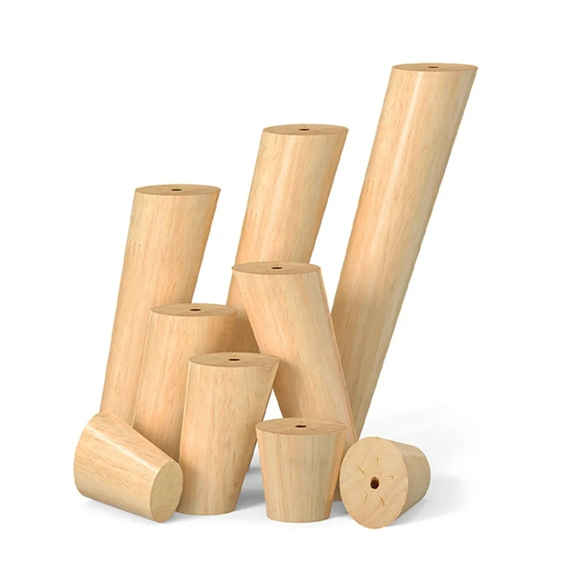 Custom Solid Wood Furniture Legs Inclined