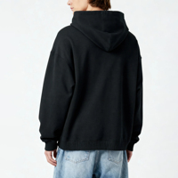 Sudaderas con Capucha de Felpa Francesa de Algodón de Alta Calidad, Hombros Caídos, Talla Grande, Transpirables, con Bolsillo 3D, Lisas, Unisex
