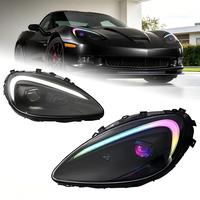 Phare projecteur LED RGB multicolore pour Chevrolet Corvette C6 2005-2014, clignotant modifié