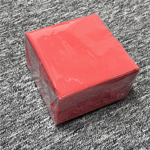 Khăn ăn giấy màu nâu trắng, gấp 1/4, kích thước tùy chỉnh 25*25/30*30/33*33cm, 2 lớp, in logo nổi màu đỏ - Product Image 4