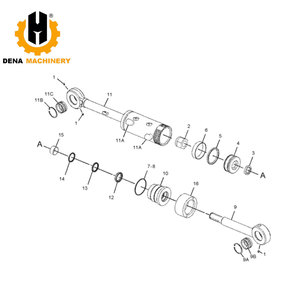 Cylindre <span class=keywords><strong>hydraulique</strong></span> Ripper 448-4913 4484913 Cylindre d'inclinaison <span class=keywords><strong>de</strong></span> levage <span class=keywords><strong>de</strong></span> lame Ripper adapté au bulldozer CAT D5R - Product Image 6