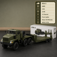 Camion RC Crawler - Véhicule télécommandé de niveau expert avec carrosserie métallique, chargeur inclus, portée de 40 m, prêt à l'emploi, utilisation intérieure/extérieure