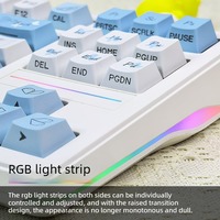 Kit YG80 – Clavier TKL Barebone 80 % avec éclairage RGB, Hot Swap, Tri-mode (2.4G/BT/Filaire), Gasket, 3/5 broches pour claviers DIY personnalisés